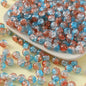 Crackle Round Glass Beads 10mm Vibrant Colors Sparkling Texture 100pcs 20
