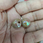Glow In The Dark Round Acrylic Beads 16mm Meteorite Plated 100pcs 10