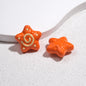 Spiral Pattern Starfish Acrylic Beads 20mm Glossy Mixed Colors 20pcs 13