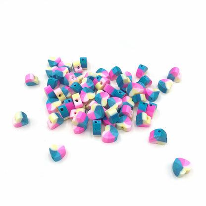 Animal and Plant Series Flat Clay Beads Colorful Polymer 100pcs 8