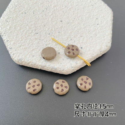 Baking Painted Series Metal Beads Colorful Glossy Alloy 20pcs 23