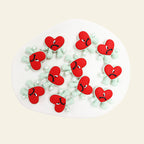 Silicone Focal Beads Bad Bunny Heart with Quirky Legs 3
