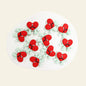 Silicone Focal Beads Bad Bunny Heart with Quirky Legs 3