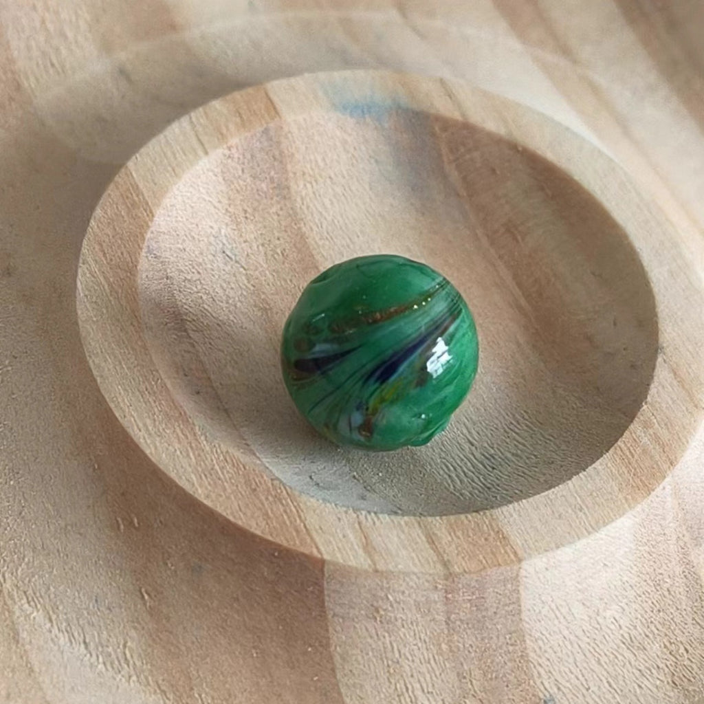 Painted Phoenix Tail Lampwork Glass Beads 12mm Multicolor 50pcs 4