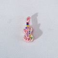 Guitar Metal Beads 17mm Punk Style 3D Enamel Alloy 10pcs 6