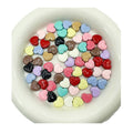 Heart Metal Beads 12mm Baking Painted Biscuit Style 20pcs 5