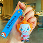 Acrylic Halloween Ghost Keychain Silicone Horror Character Charm 17