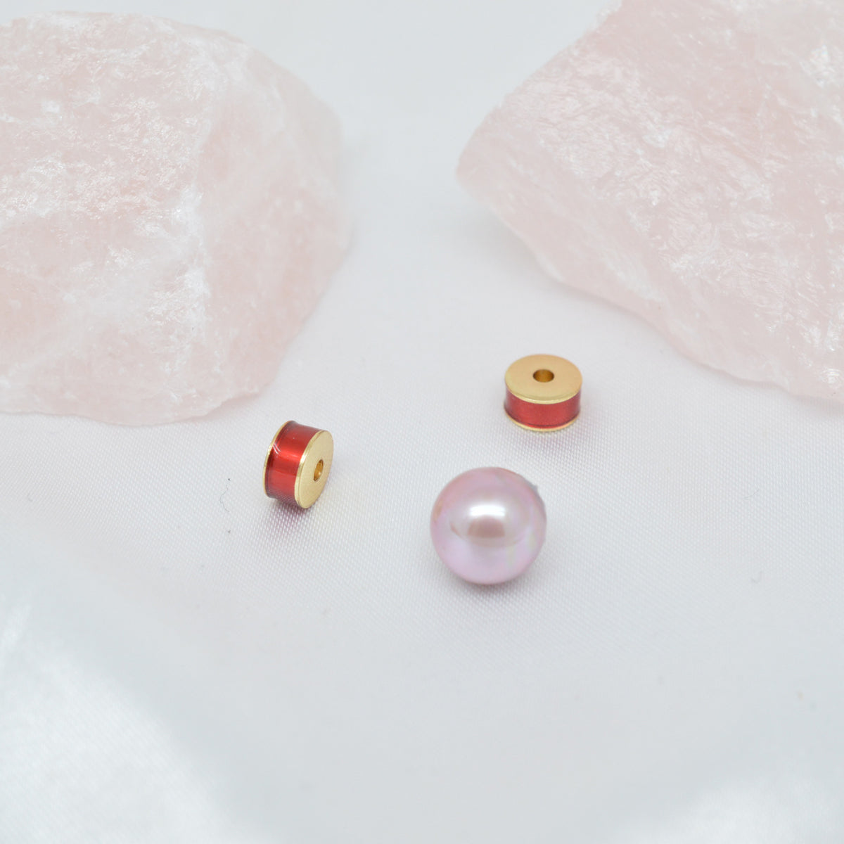 Brass Round Spacer Beads 6mm Colorful Enamel 10pcs 5