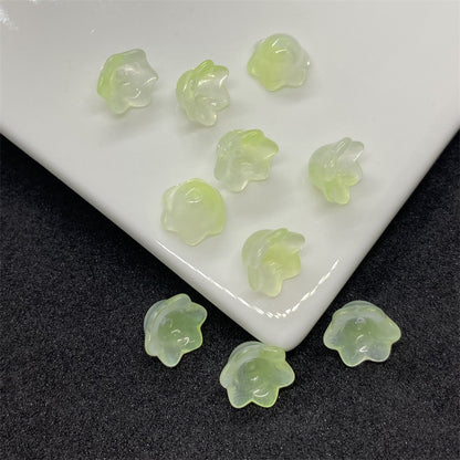 Czech Glass Beads Flower Bud 6 10mm Soft Pastel Colors 100pcs 8