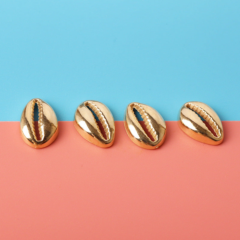 Golden Conch Shaped CCB Plastic Beads 12x17mm 200pcs 4