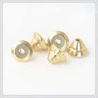 Brass Tower Metal Beads 7mm Double Layer Stepped Finish 100pcs 4