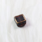 Lampwork Glass Beads Square 12mm Transparent Filigree 20pcs 9