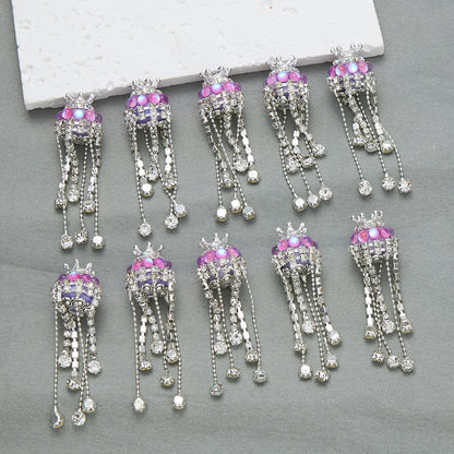Tassel Crown Rhinestone Beads 19mm Decorative Ball 2pc 8