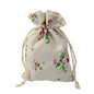 Cotton Linen Drawstring Pouches 10x14cm Animal and Botanical Prints 2pcs 26