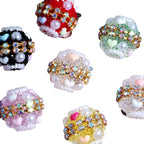 Embellished Bubblegum Beads 20mm Radiant Butterfly Design 5pcs 5