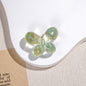 Clear Butterfly Acrylic Beads 27mm Gilded Flecks Pastel 20pcs 8