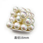 Plating Round Acrylic Beads 16mm Iridescent Wrinkle Texture 50pcs 6