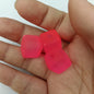 Rubberized Ice Texture Square Acrylic Beads 14mm Frosted Matte 100pcs 12