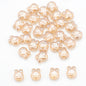 Plating Bunny Head Glass Beads 12mm Iridescent 30pcs 6
