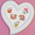 Dessert Cat Series Resin Beads Whimsical Mixed Shapes 20pcs 2