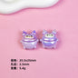 Chubby Sanrio Character Resin Beads Glossy Pastel Spheres 20pcs 7