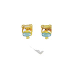 Plating Adorable Butter Bear Resin Beads Glossy Pastel Charms 20pcs 5