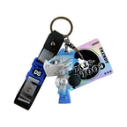 Heavy Metal Dinosaur Keychain PVC Robotic Futuristic Design 4
