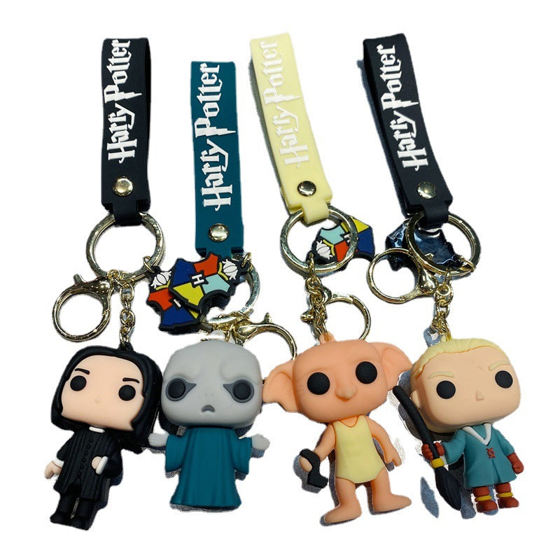 Plastic Halloween Themed Chibi Character Keychain Magical Series 5
