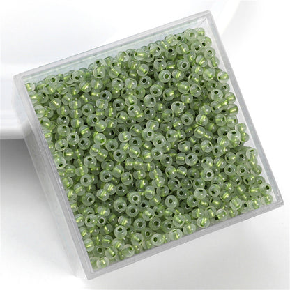 Silver-plated Vintage Seed Glass Beads 3mm Timeless Shimmer 600pcs 10