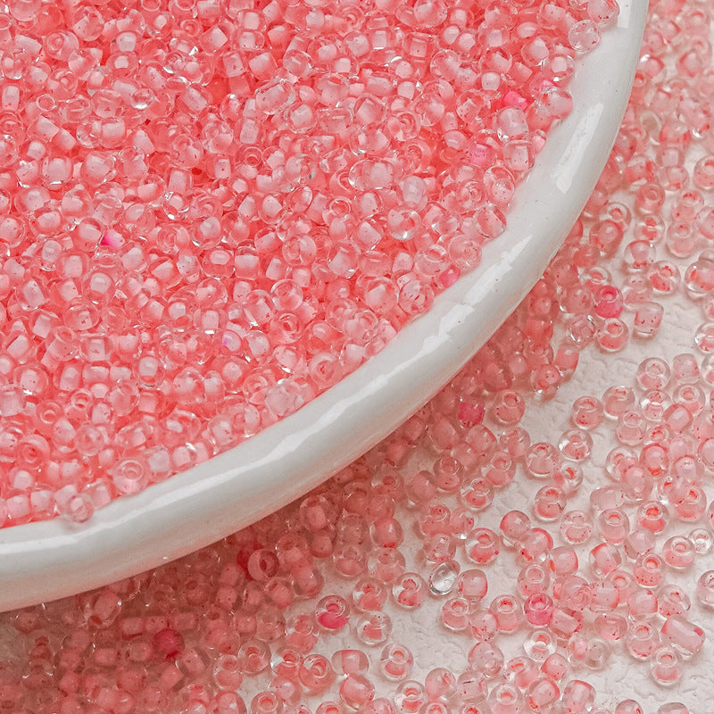 Dyed Core Seed Glass Beads 3mm Translucent Mixed Colors 27