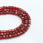 Square Glass Beads 4mm Transparent Clear Cube 100pcs 19