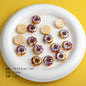 Plating Caramel-Glazed Donut Resin Beads 18mm 10pcs 9