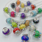 Lantern Rhinestone Beads 14mm Acrylic Plating Bright Color 20pcs 2