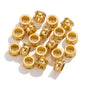 Stainless Steel Lace Spacer Beads 9mm Large Hole 20pcs 7