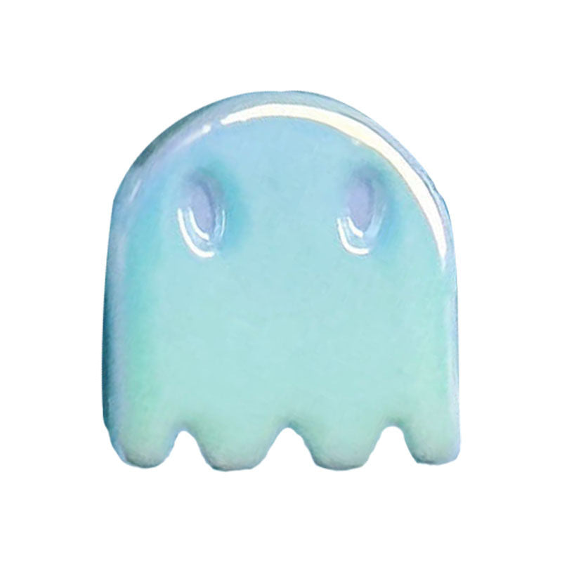 UV Plating Ghost Acrylic Flat Beads 14mm Candy Color 50pcs 5