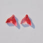Czech Glass Beads Fish Tail 20mm Pastel Colors 10pcs 13