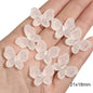 Semi-transparent Frosted Acrylic Beads Matte Finish Mixed Shapes 14
