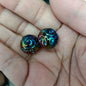 Glow Winding Flower Acrylic Beads 16mm Plated Radiant Colors 100pcs 4