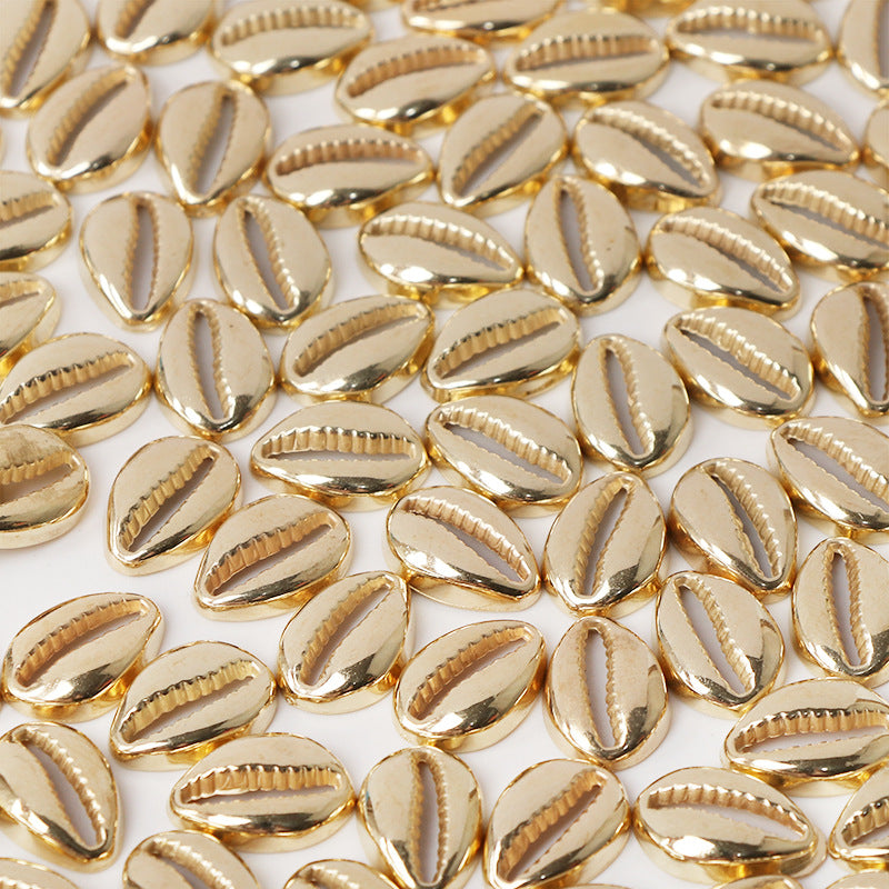 Golden Conch Shaped CCB Plastic Beads 12x17mm 200pcs