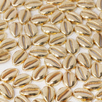 Golden Conch Shaped CCB Plastic Beads 12x17mm 200pcs