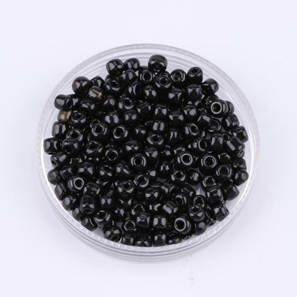 Ceramic Electroplated Seed Glass Beads 4mm Glossy Mixed Colors 460pcs 6