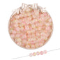 Frosted Round Glass Beads 8mm Pastel Jewel Tones Matte Finish 100pcs 9