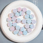 Gradient Colored Cheese Macaron Resin Beads 17mm Plating 20pcs 7