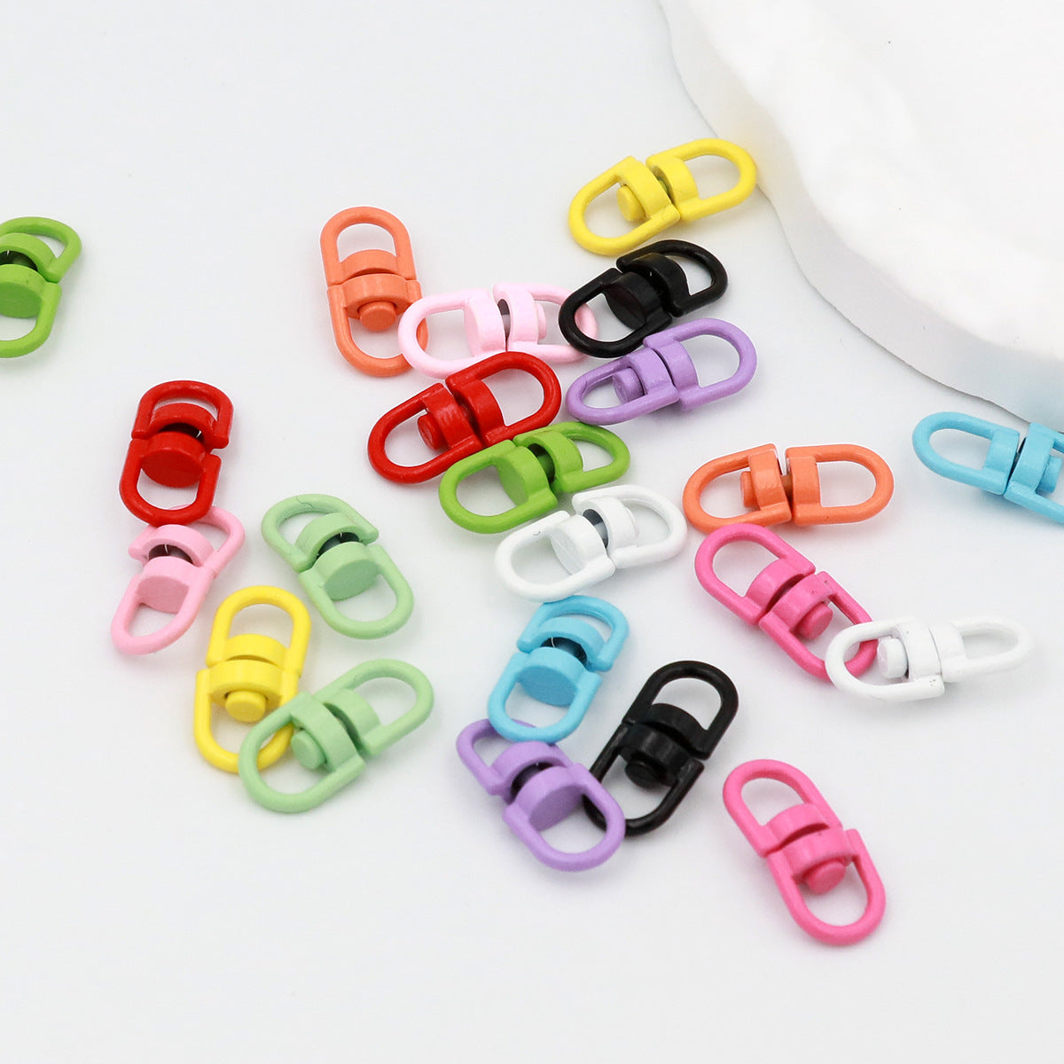 Painted Alloy Swivel Double End Clasp Connectors 19mm 100pcs 2