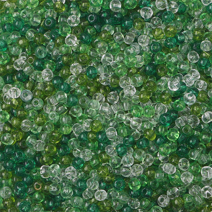 Transparent Seed Glass Beads 2mm Glossy Rainbow Colors 660pcs 31