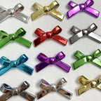 UV Plating Cross Shaped Bow Acrylic Beads 20mm 60pcs 2