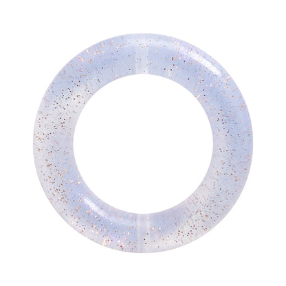 Circle Love Glitter Silicone Focal Beads Glitter Design 10pcs 8