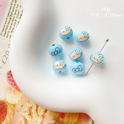 Character Metal Beads 17mm Hello Kitty Doll Head & Stamp Alloy 10pcs 20