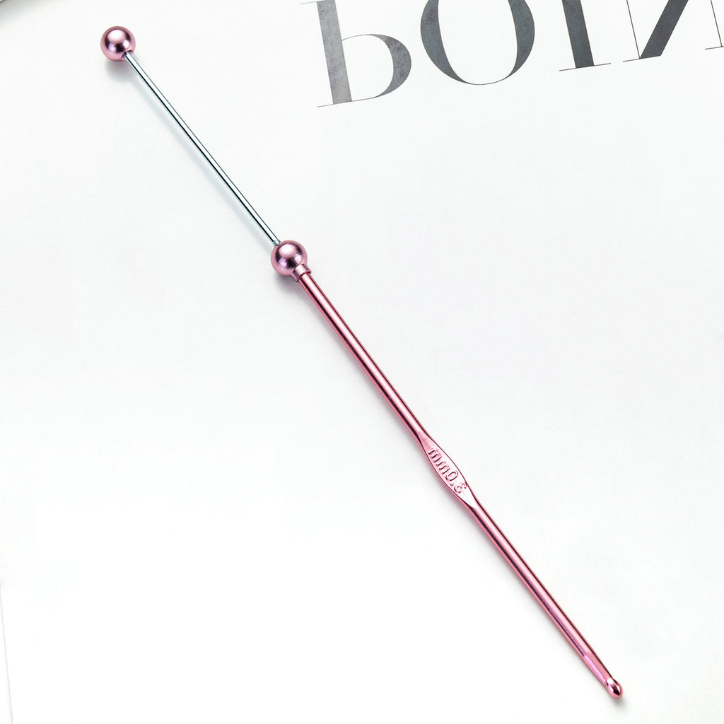 Beadable Crochet Hooks Metallic Slim Polished 3.0mm to 6.0mm 4