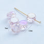 Electroplated Flat Cut Glass Beads 7.5mm 12mm Vibrant Colors 10pcs 15